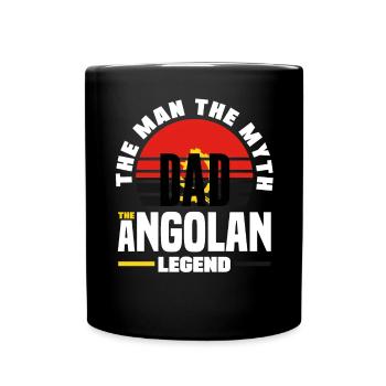 Angola Angola Citation du drapeau angolais - Mug uni - noir - Devant