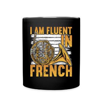 French Horn Brass Marching Band - Mug uni - noir - Devant