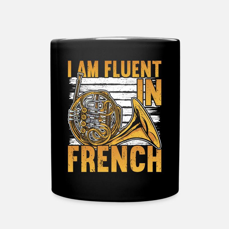 French Horn Brass Marching Band - Mug uni - noir