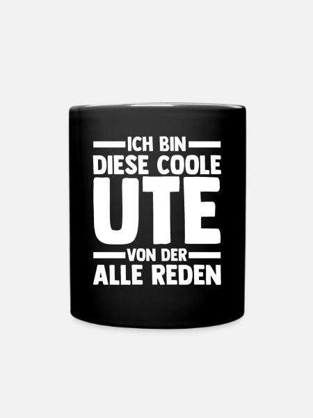 Ute - Tasse einfarbig - Schwarz