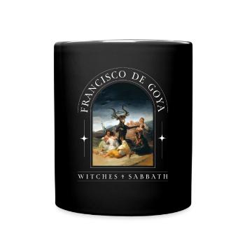 Francisco de Goya Design Sorcières' Sabbat Horreur Gothique - Mug uni - noir - Devant