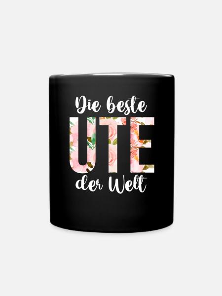 Ute - Tasse einfarbig - Schwarz