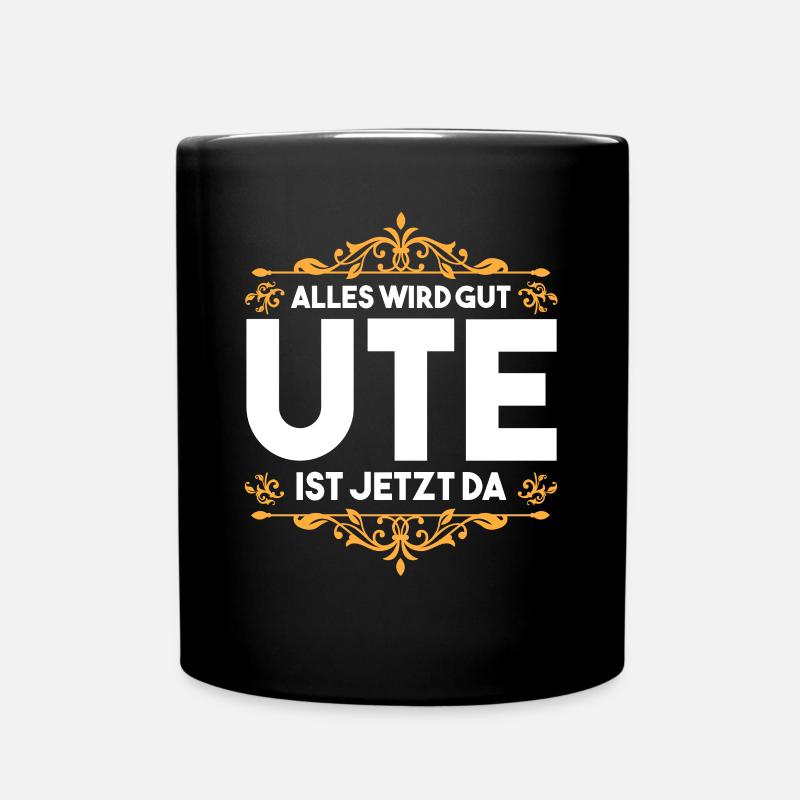 Ute - Tasse einfarbig - Schwarz