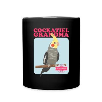 Grand-mère Cockatiel | Cadeau du propriétaire d’oiseau - Mug uni - noir - Devant