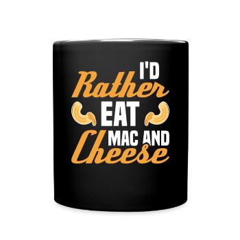 Macaroni au fromage macaroni et pâtes au fromage - Mug uni - noir - Devant