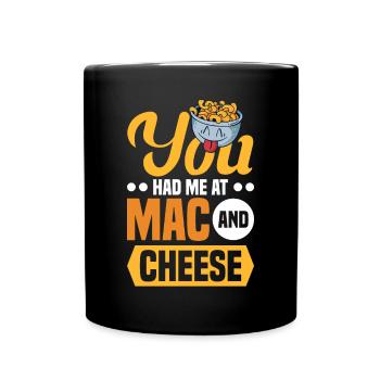 Macaroni au fromage macaroni et pâtes au fromage - Mug uni - noir - Devant
