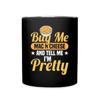 Macaroni au fromage macaroni et pâtes au fromage - Mug uni - noir - Devant