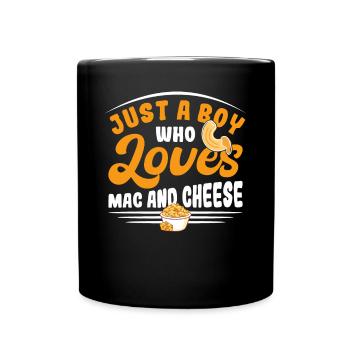 Macaroni au fromage Macaroni au fromage Pâtes et macaronis au fromage - Mug uni - noir - Devant