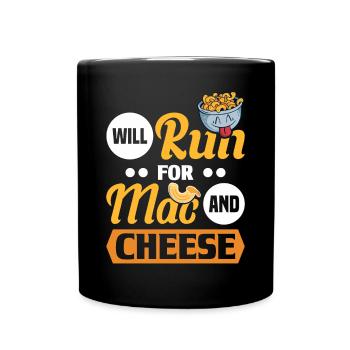 Macaroni and cheese mac and cheese pasta pasta - Full Colour Mug - black - Front