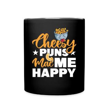 Macaroni au fromage macaroni et pâtes au fromage - Mug uni - noir - Devant