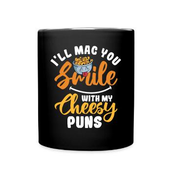 Macaroni au fromage macaroni et pâtes au fromage - Mug uni - noir - Devant