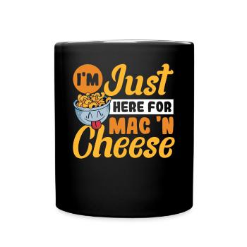 Macaroni au fromage macaroni et pâtes au fromage - Mug uni - noir - Devant