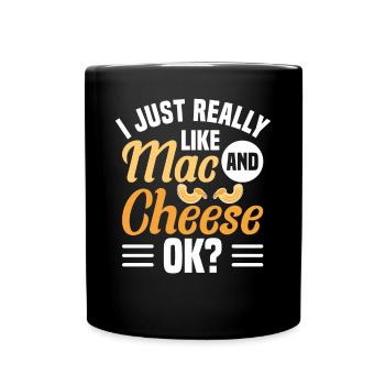 Macaroni au fromage macaroni et pâtes au fromage - Mug uni - noir - Devant