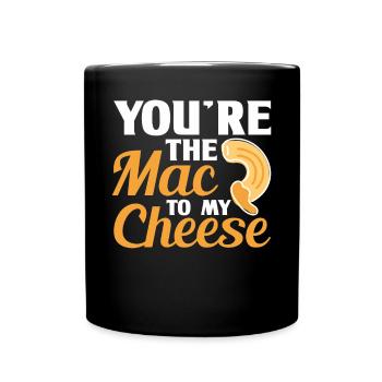 Macaroni au fromage Macaroni au fromage Pâtes et macaronis au fromage - Mug uni - noir - Devant