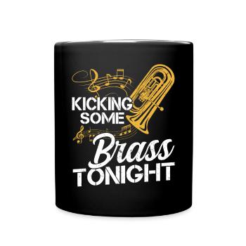 Kicking Some Brass Tonight - Euphonium - Full Colour Mug - black - Front