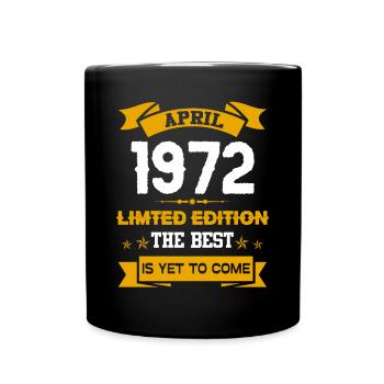 Avril 1972 Cadeau d’anniversaire - Mug uni - noir - Devant