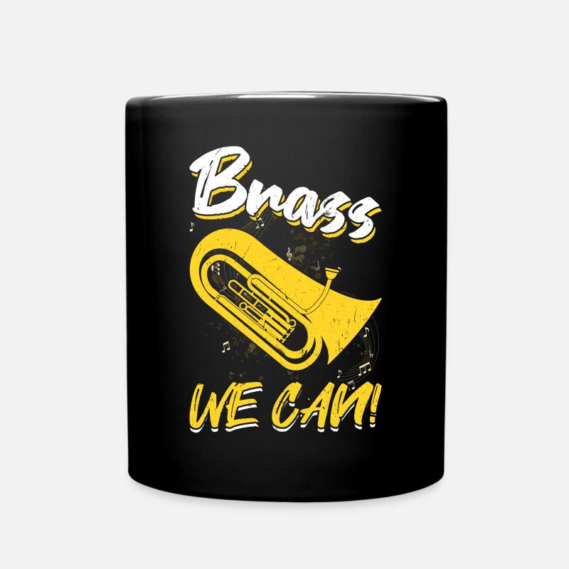 Brass We Can - Euphonium - Tasse einfarbig - Schwarz