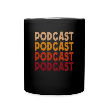 Podcast Rétro - Mug uni - noir - Devant
