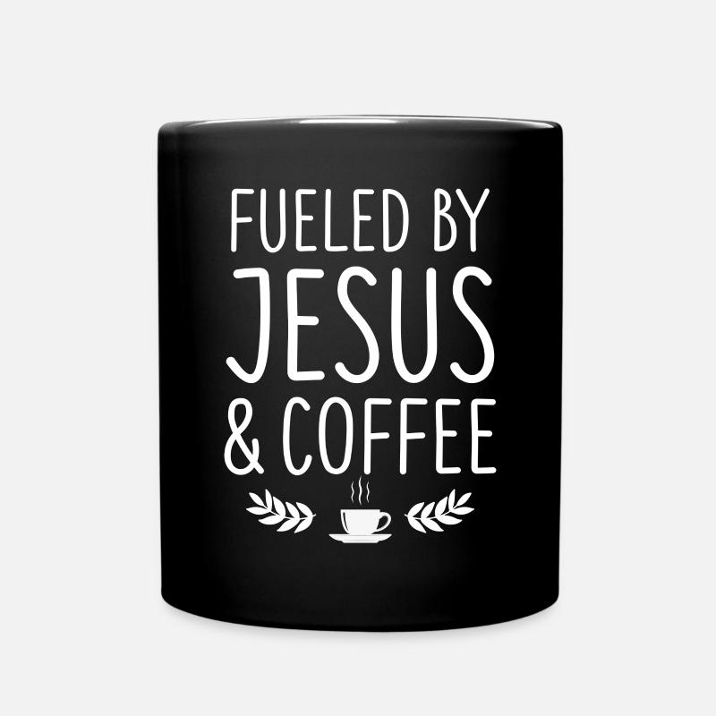Jésus et le café - Mug uni - noir