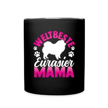 Beste Eurasier Mama Spitz Eurasian Dog - Tasse einfarbig - Schwarz - Vorne
