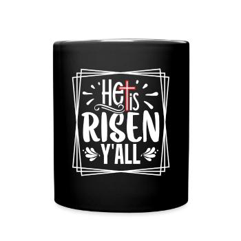 Ostern - Feiere die Auferstehung von Jesus - Tasse einfarbig - Schwarz - Vorne