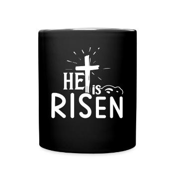 Ostern - Feiere die Auferstehung von Jesus - Tasse einfarbig - Schwarz - Vorne