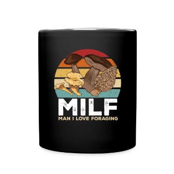 Cueillette de champignons Cueillette de champignons Cueillette de champignons - Mug uni - noir - Devant