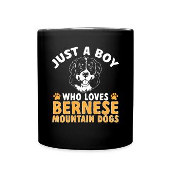 Bouvier bernois - Mug uni - noir - Devant