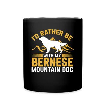 Bouvier bernois - Mug uni - noir - Devant