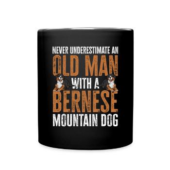 Bernese Mountain Dog - Full Colour Mug - black - Front