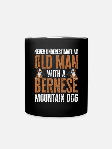 Berner Sennenhund - Tasse einfarbig - Schwarz
