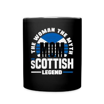 Schottisches Schottland Schottische Flagge Zitat - Tasse einfarbig - Schwarz - Vorne