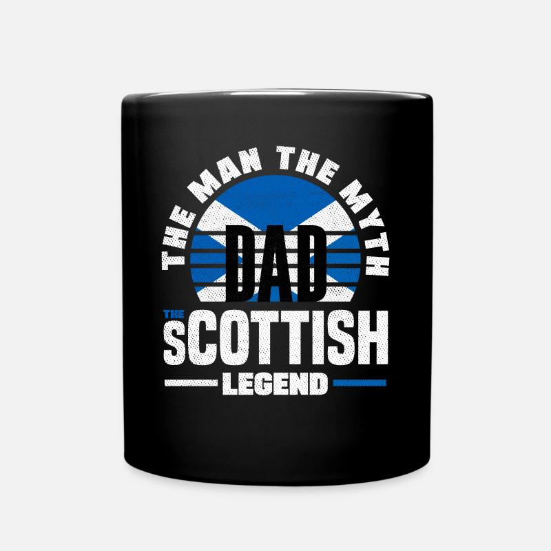 Écosse écossaise Citation du drapeau écossais - Mug uni - noir