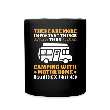 Il y a des choses plus importantes que - Mug uni - noir - Devant