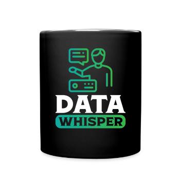 Chuchotement des données - Mug uni - noir - Devant