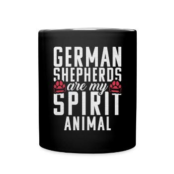 Cadeaux de berger allemand - Mug uni - noir - Devant