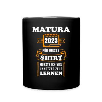 Matura 2023 Abitur exam passed Learning Matura - Full Colour Mug - black - Front
