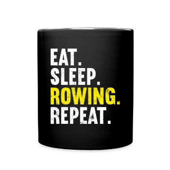 Aviron Bateau à rames Rameur - Mug uni - noir - Devant