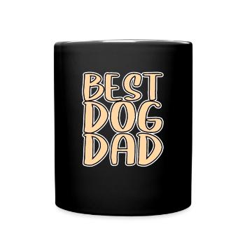 Meilleur père de chien - Mug uni - noir - Devant