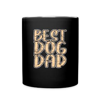Meilleur père de chien - Mug uni - noir - Devant