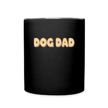 Hunde Papa - Tasse einfarbig - Schwarz - Vorne