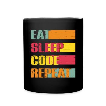 Lustiger Informatiker Spruch, Informatik - Tasse einfarbig - Schwarz - Vorne