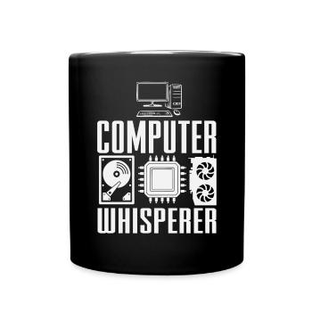 Lustiger Informatiker Spruch, Informatik - Tasse einfarbig - Schwarz - Vorne