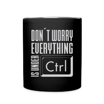 Lustiger Informatiker Spruch, Informatik - Tasse einfarbig - Schwarz - Vorne