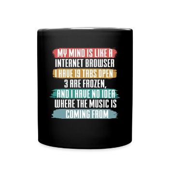 Lustiger Informatiker Spruch, Informatik - Tasse einfarbig - Schwarz - Vorne