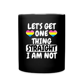 Pansexual Heart Pan Pride LGBT Gift Pansexual - Full Colour Mug - black - Front