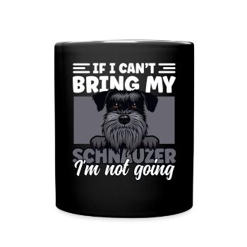 Schnauzer Papa Chien Amoureux Schnauzer Chien Père Chien - Mug uni - noir - Devant