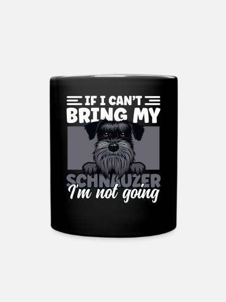Schnauzer Papa Hund Liebhaber Schnauzer Hund Vater Hund - Tasse einfarbig - Schwarz