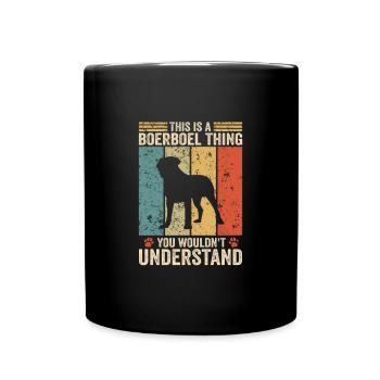 This is a Boerboel thing - Tasse einfarbig - Schwarz - Vorne