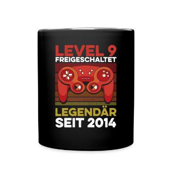 Niveau 9 ans 9e anniversaire année 2014 Jeunes joueurs - Mug uni - noir - Devant